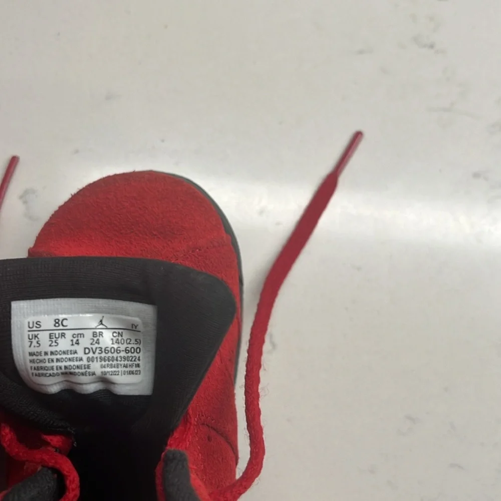 Nike Air Jordan 6 Retro Toro Toddler‎ Size 8C Athletic Shoes Sneakers DV3605-600